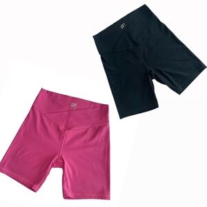 JoyLab Black and Pink Bike Shorts
